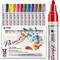 Paint Pens Paint Markers Never Fade Quick Dry and Permanent, 12 Color Oil-Based Waterproof Paint Marker Pen Set for Rock Painting, Ceramic, Wood, Fabric, Plastic, Canvas, Glass, Mugs, DIY - TF001